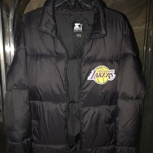 Starter lakers puffer jacket